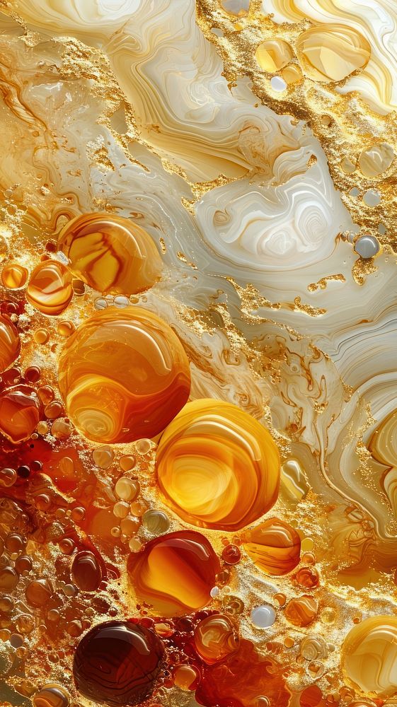  Nature abstract pattern gold. AI generated Image by rawpixel.