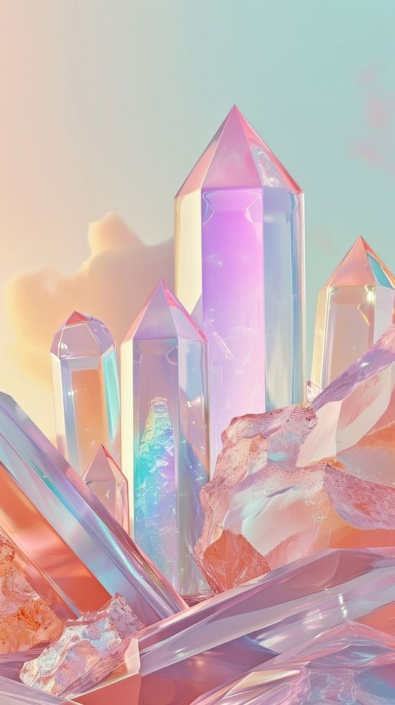 Gemstones crystal mineral quartz.