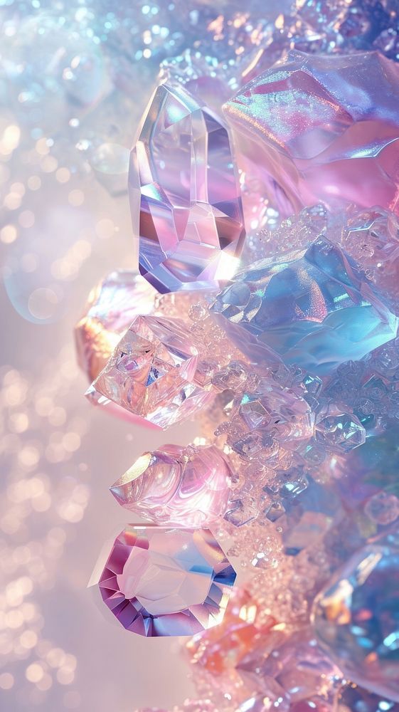 Gemstones crystal jewelry quartz.