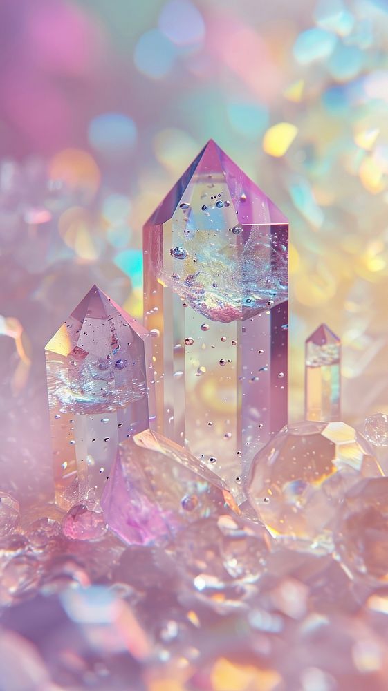 Gemstones crystal mineral quartz.