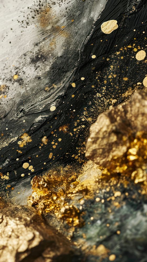  Nature abstract nature gold. AI generated Image by rawpixel.