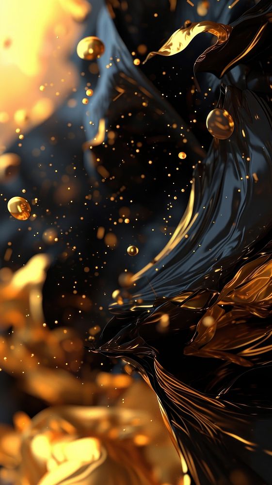  Nature abstract gold backgrounds. AI generated Image by rawpixel.