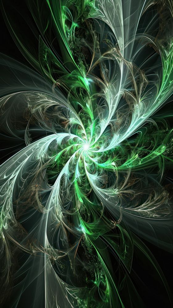  Nature abstract pattern green. AI generated Image by rawpixel.