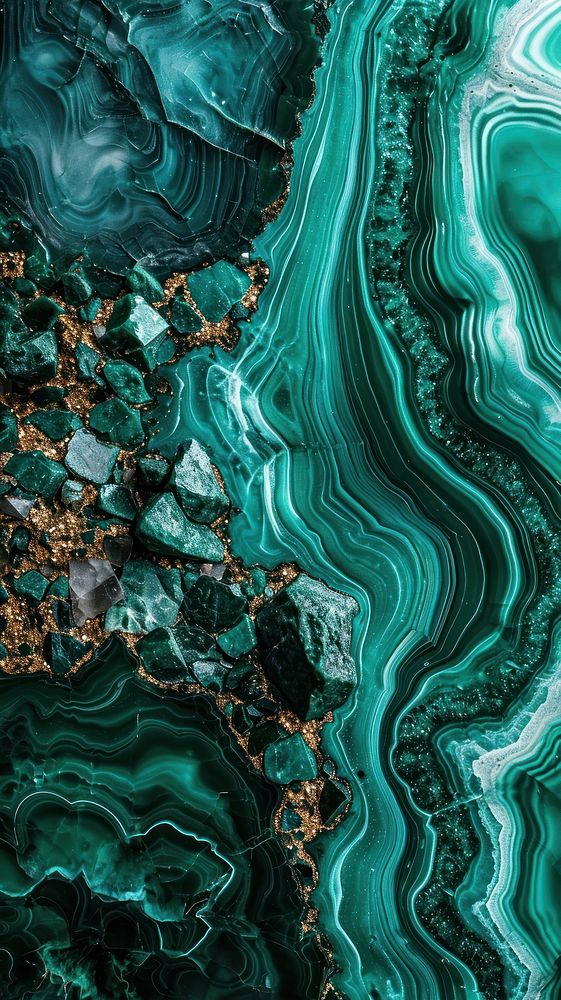  Nature nature turquoise gemstone. AI generated Image by rawpixel.