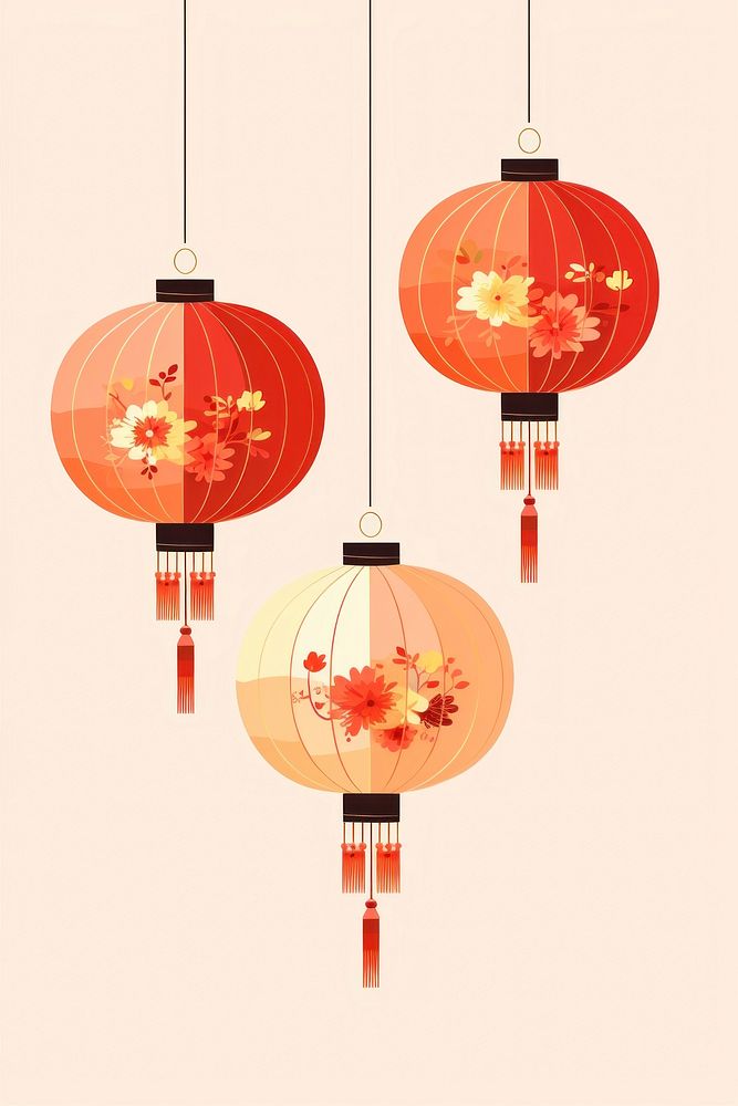 Chinese lanterns decoration tradition lamp.