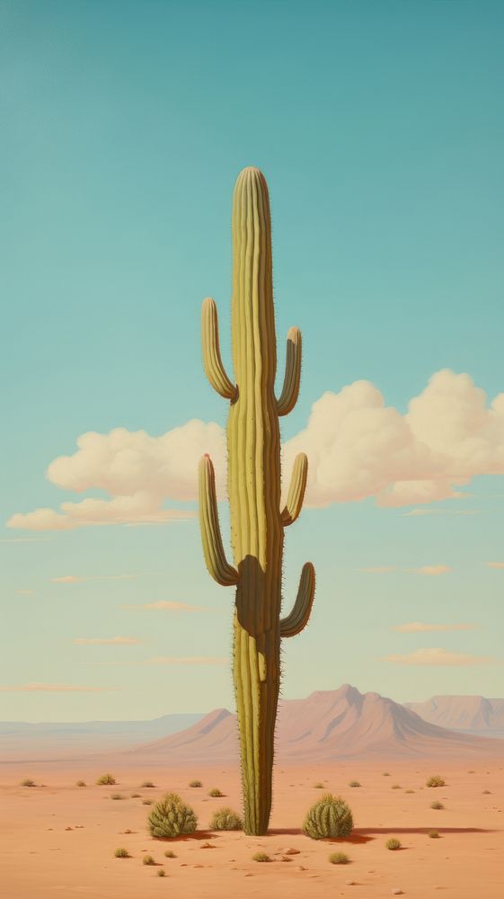 Cactus desert plant tranquility.