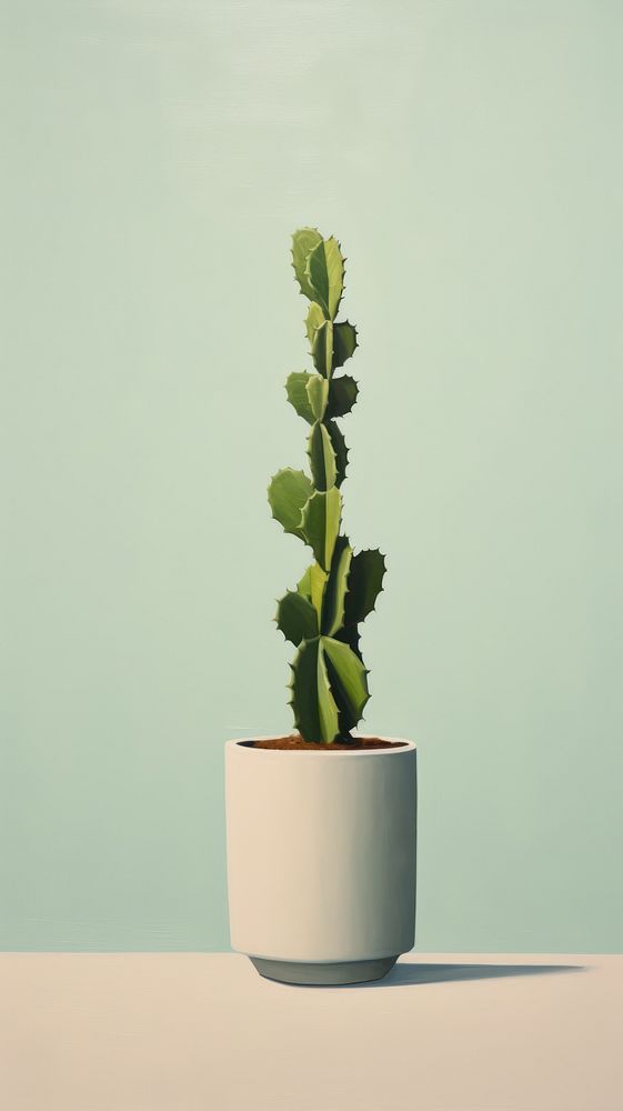 Cactus plant houseplant flowerpot.