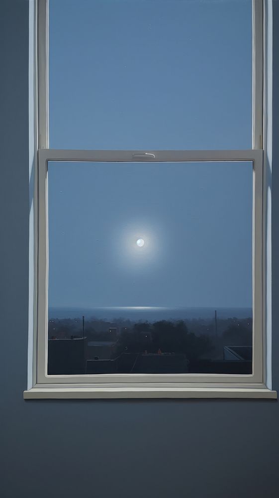 Window moon astronomy nature.