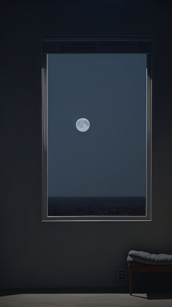 Window moon astronomy space.