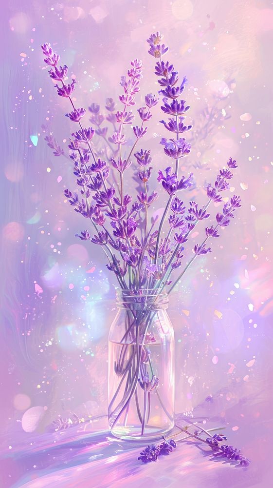 Lavender flower purple plant.