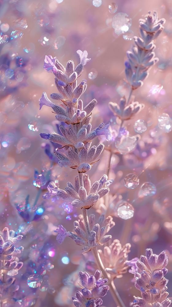 Lavender blossom crystal flower.