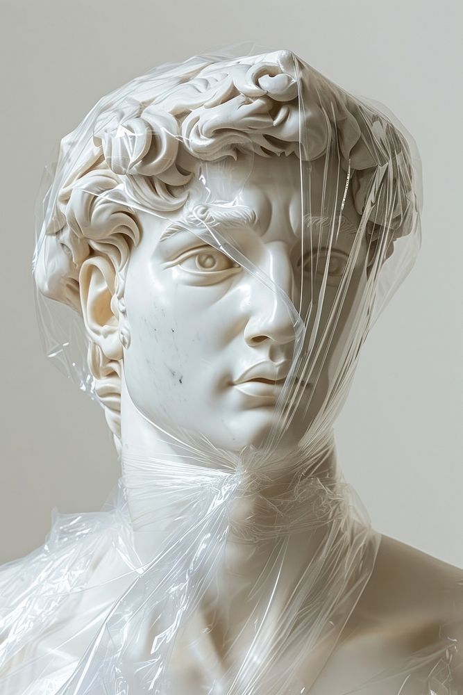 Plastic wrapping renaissance sculpture white | Premium Photo - rawpixel