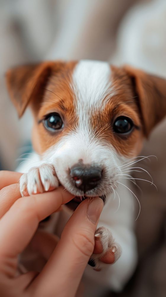 Puppy Jack Russell terrier animal mammal.