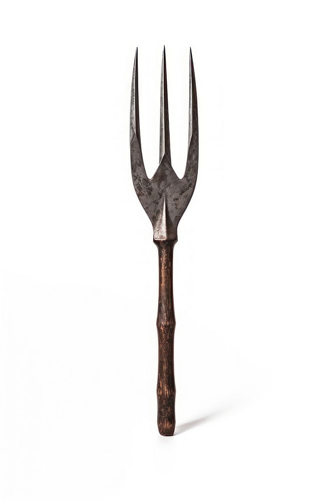 Pitchfork for farming white background weaponry cutlery. AI generated Image by rawpixel.