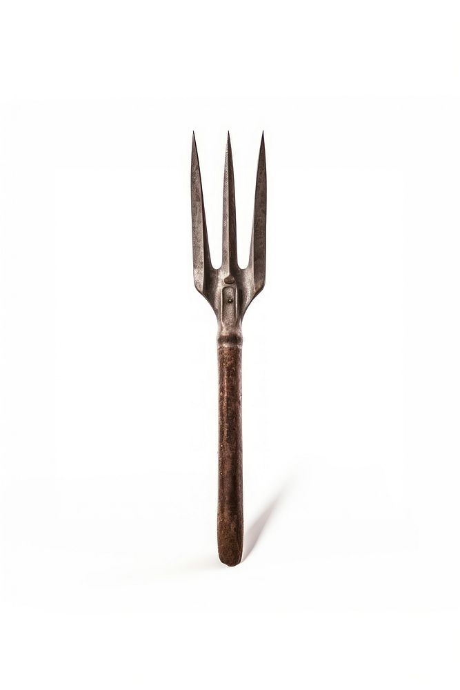 Pitchfork for farming dagger knife white background. AI generated Image by rawpixel.