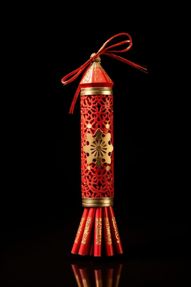 Chinese firecrackers decoration tradition chinese new year.
