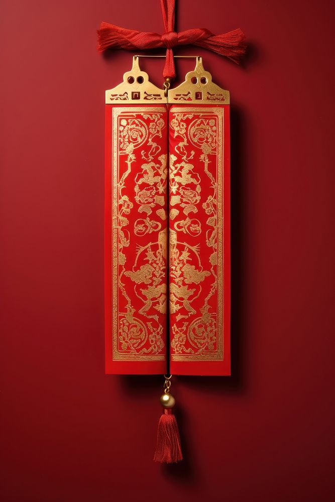 Door couplets decoration tradition chinese new year.