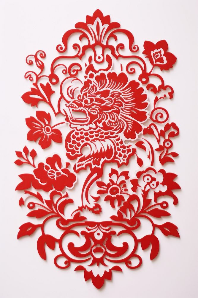 Paper cuttings decoration tradition pattern.