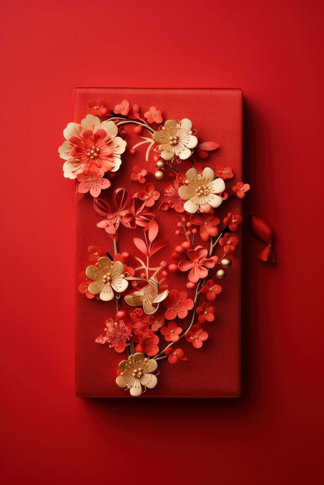 Red packets decoration art chinese new year.