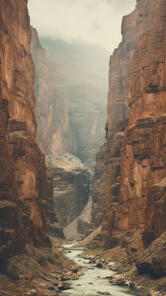  Canyon biome mountain outdoors nature. AI generated Image by rawpixel.