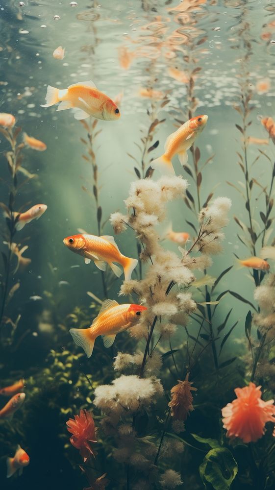  Fish under water outdoors nature animal. AI generated Image by rawpixel.