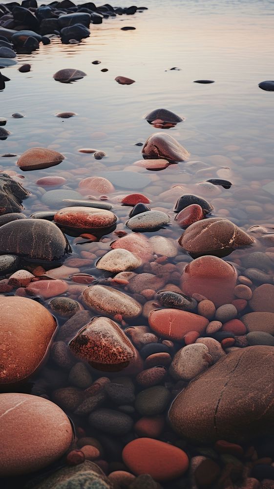  Wet rocks outdoors pebble nature. AI generated Image by rawpixel.