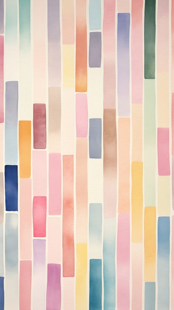 Watercolor of stripes pattern texture art.