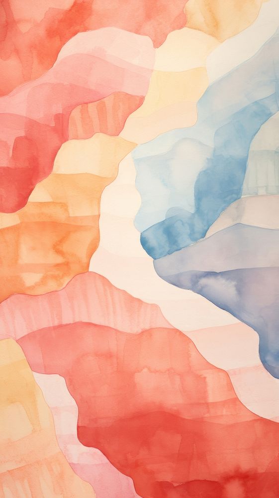 Watercolor of the grand canyon painting pattern texture.
