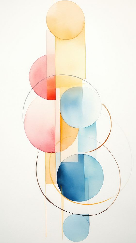 Watercolor abstract pattern creativity chandelier.