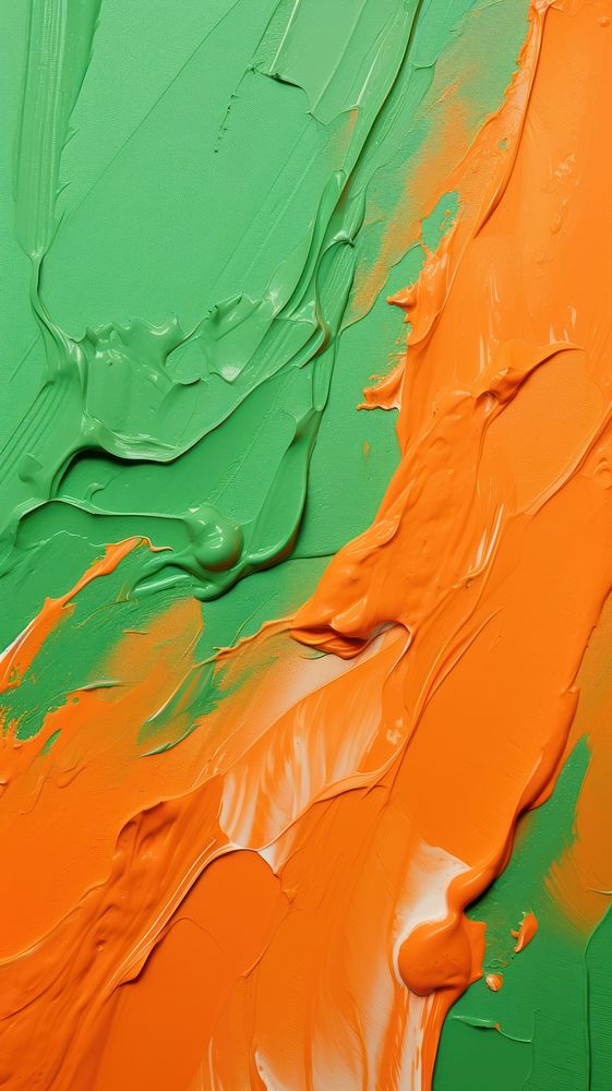 Green and orange background backgrounds paint creativity. 