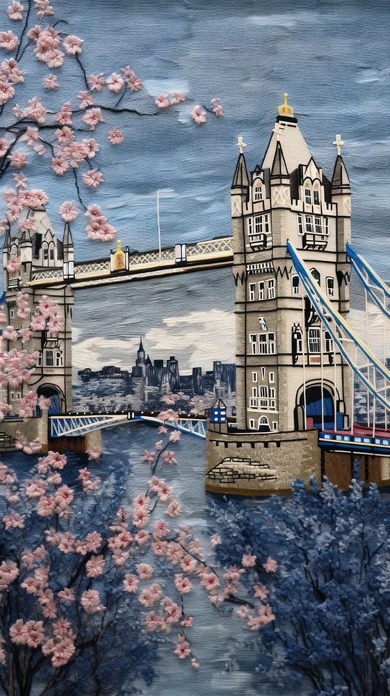 London tower bridge landmark craft architecture.
