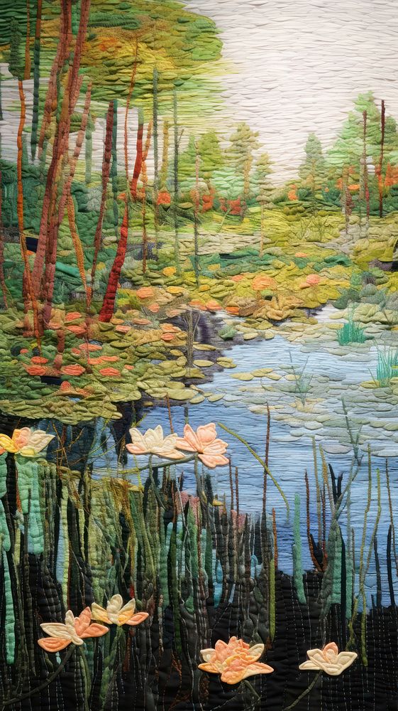 Monet pond outdoors painting nature.