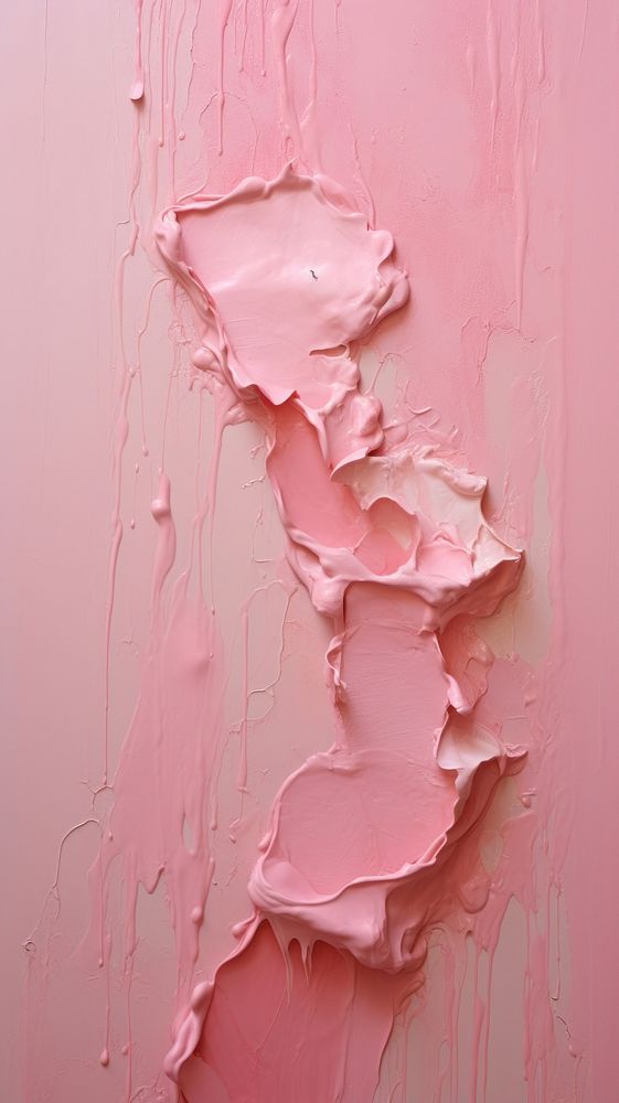 Pink pastel plaster paint wall. AI generated Image by rawpixel.