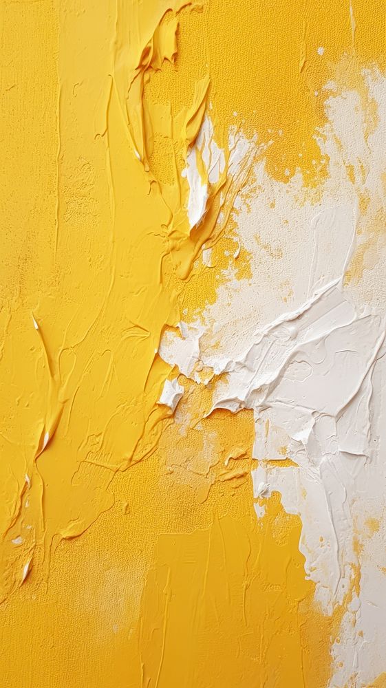 White and yellow plaster rough paint. AI generated Image by rawpixel.