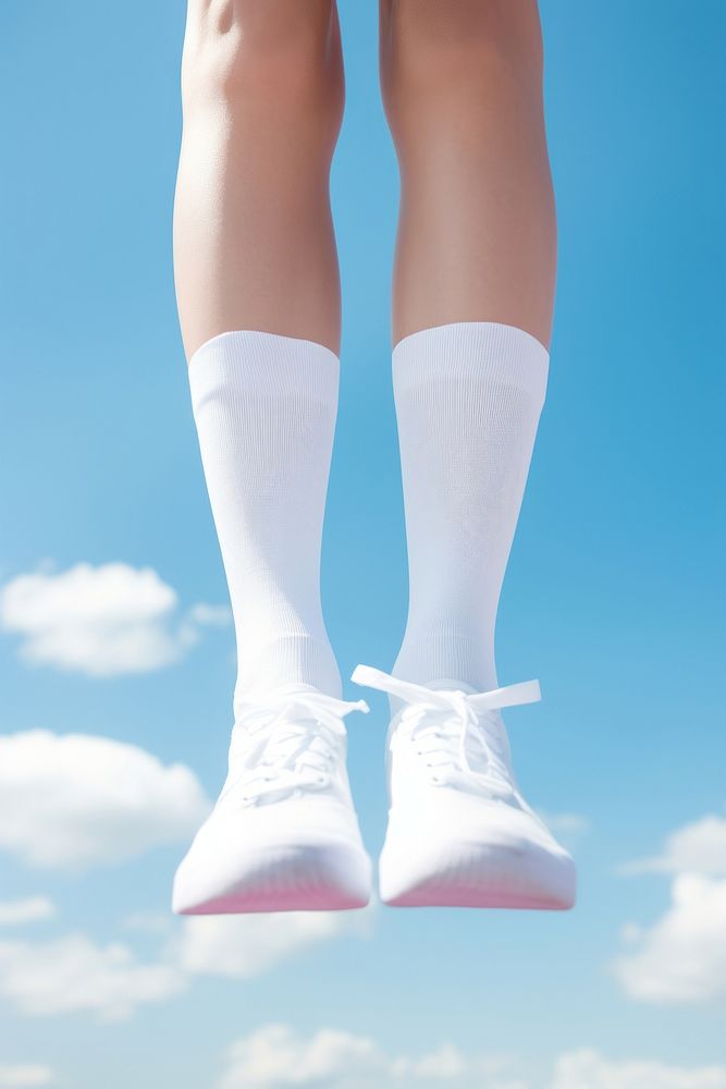 Leg wear socks  footwear white shoe.