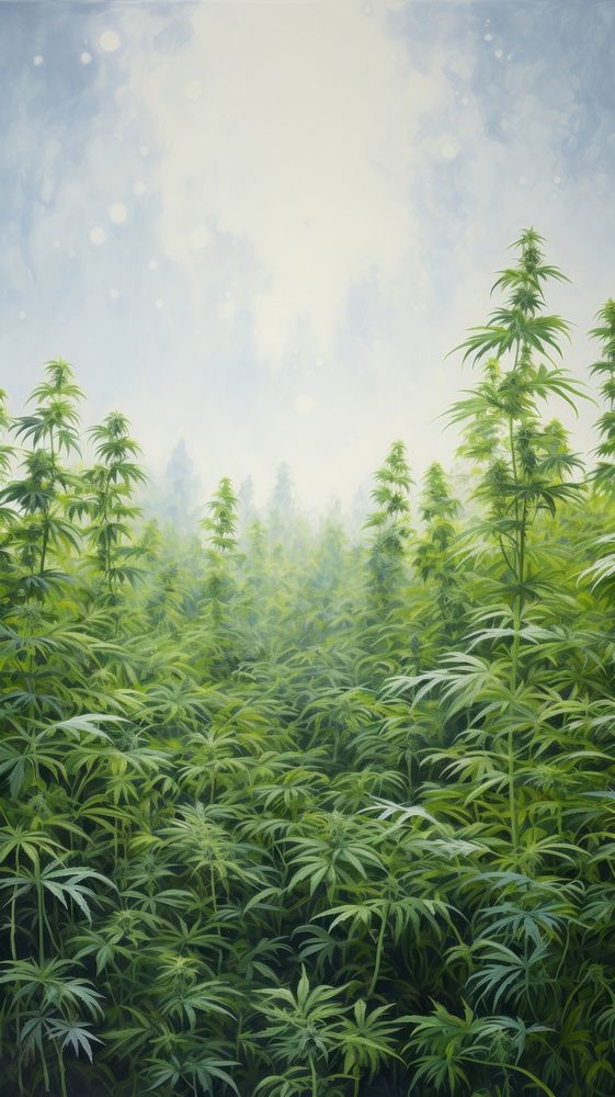 Cannabis field vegetation outdoors nature.
