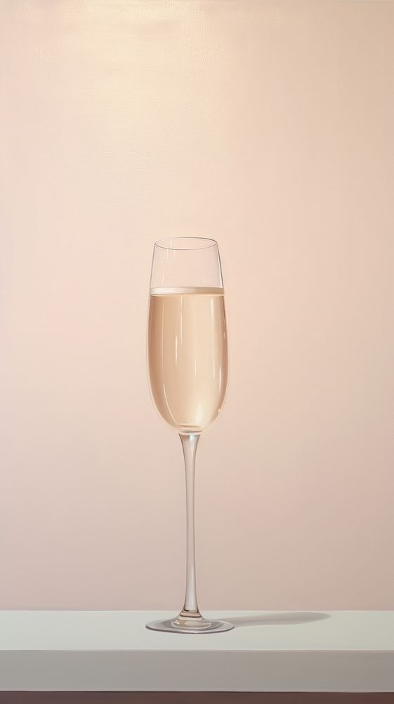 Champagne simplicity glass drink.