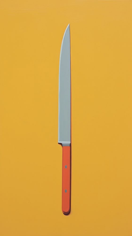 Knife blade weaponry yellow.