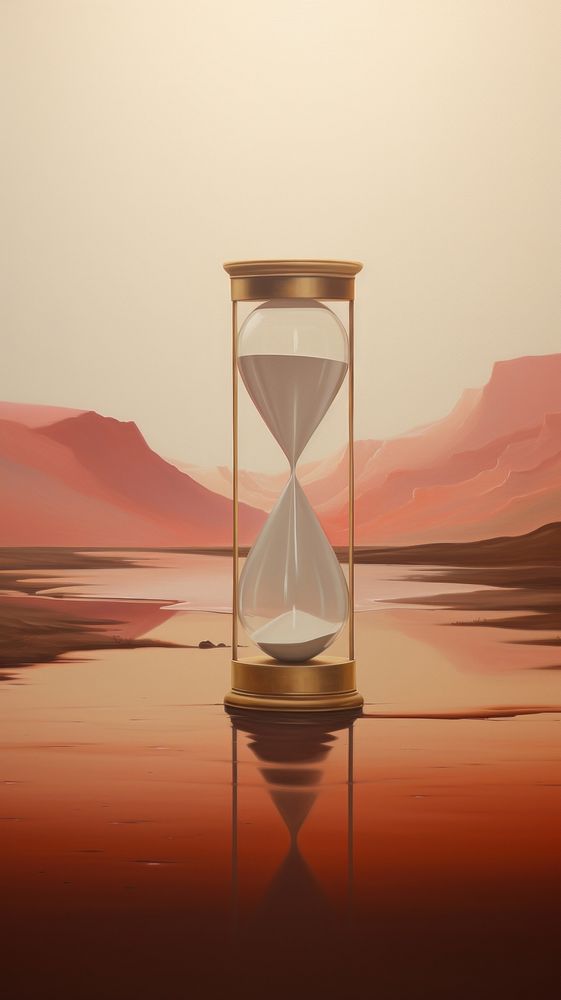 Hourglass tranquility reflection appliance.