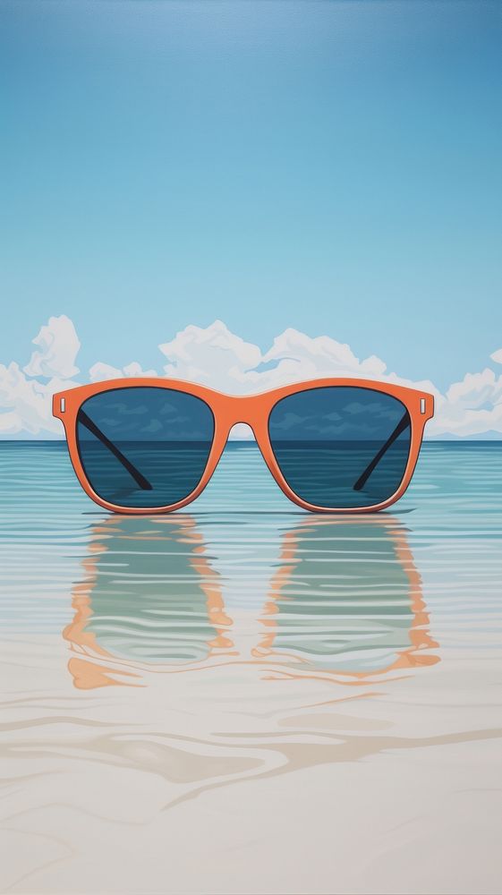 Sunglasses beach accessories flip-flops.