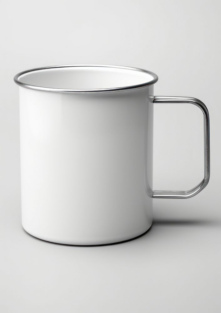 Stainless enamel mug  coffee cup refreshment.