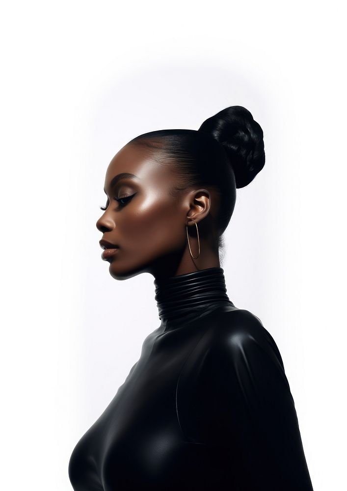 A black skin woman photography portrait fashion.