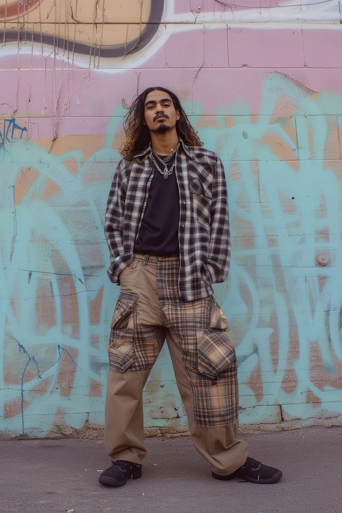 Middle Eastern man standing portrait fashion.