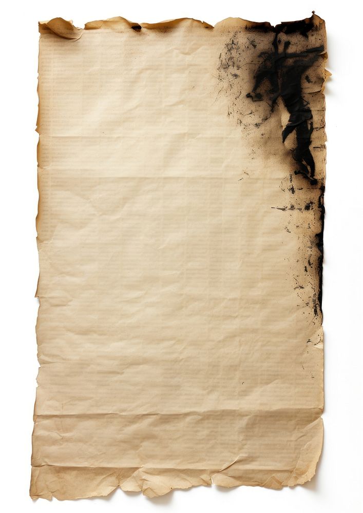 Paper with burnt backgrounds document text.