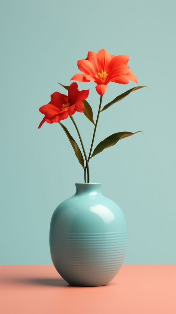 Retro film of vase of flowers plant inflorescence decoration.