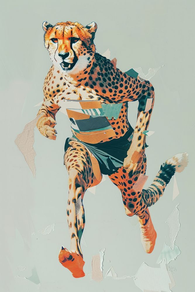 A cheetah success leopard animal mammal.