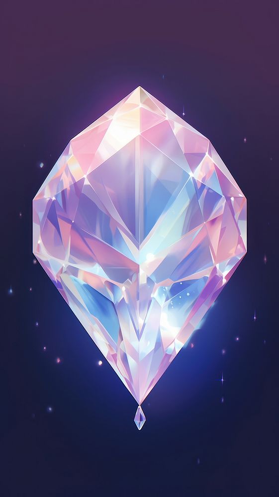 Diamond crystal gemstone jewelry.