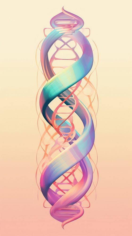DNA spiral art creativity.