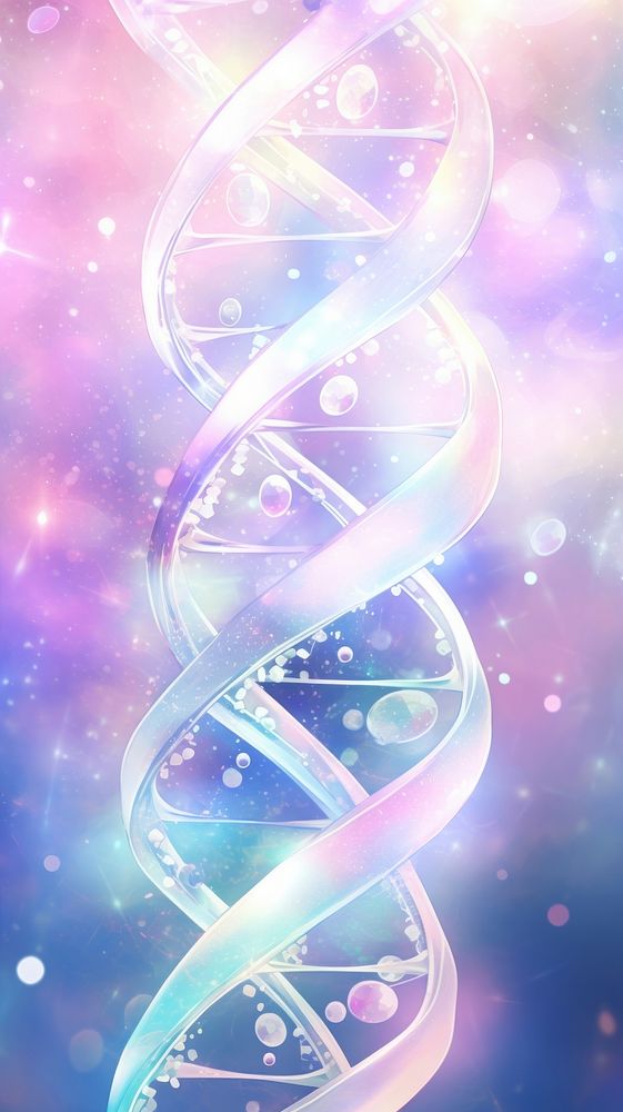 DNA pattern purple art.