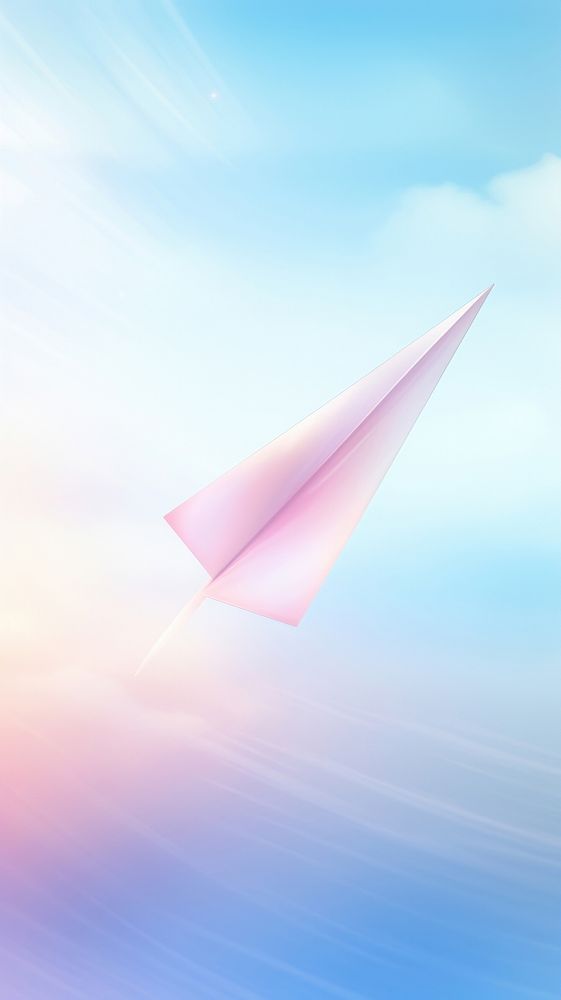 Paper plane outdoors nature sky.